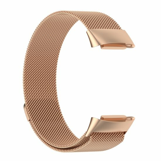 Milanaise-Armband - Champagner-Gold - Geeignet f&uuml;r FitBit Charge 5