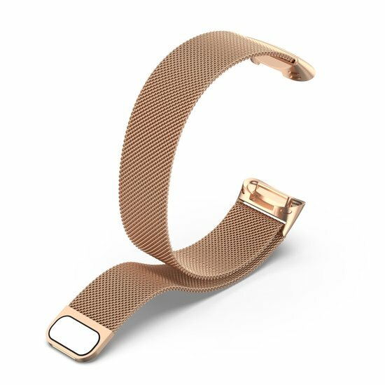 Milanaise-Armband - Champagner-Gold - Geeignet f&uuml;r FitBit Charge 5