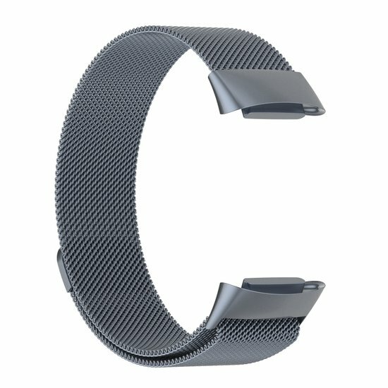 Milanaise-Armband - Grau - Geeignet f&uuml;r FitBit Charge 5