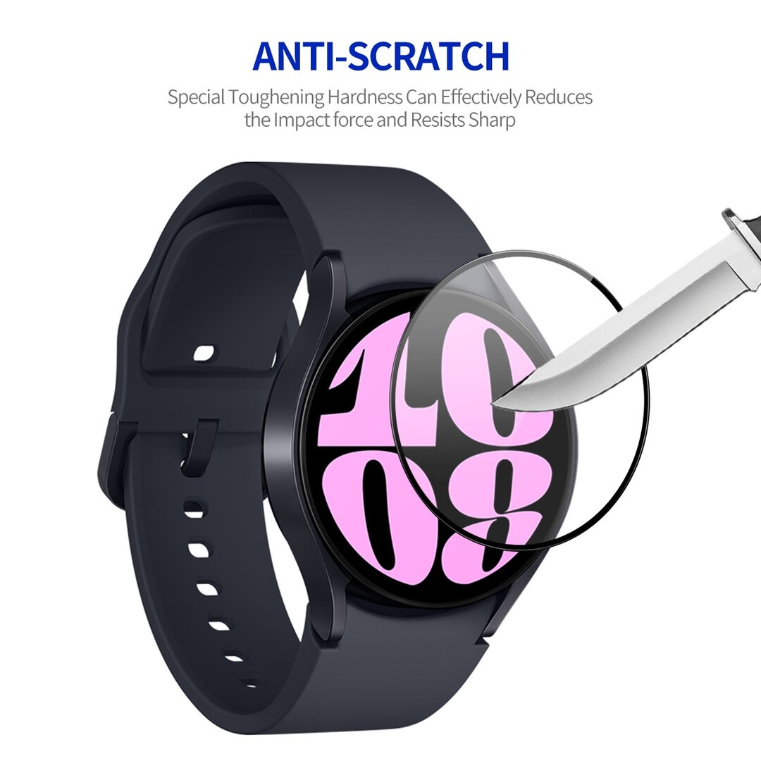 Displayschutzfolie - Tempered Glass - Geeignet f&uuml;r die Samsung Galaxy Watch 6 - 40mm