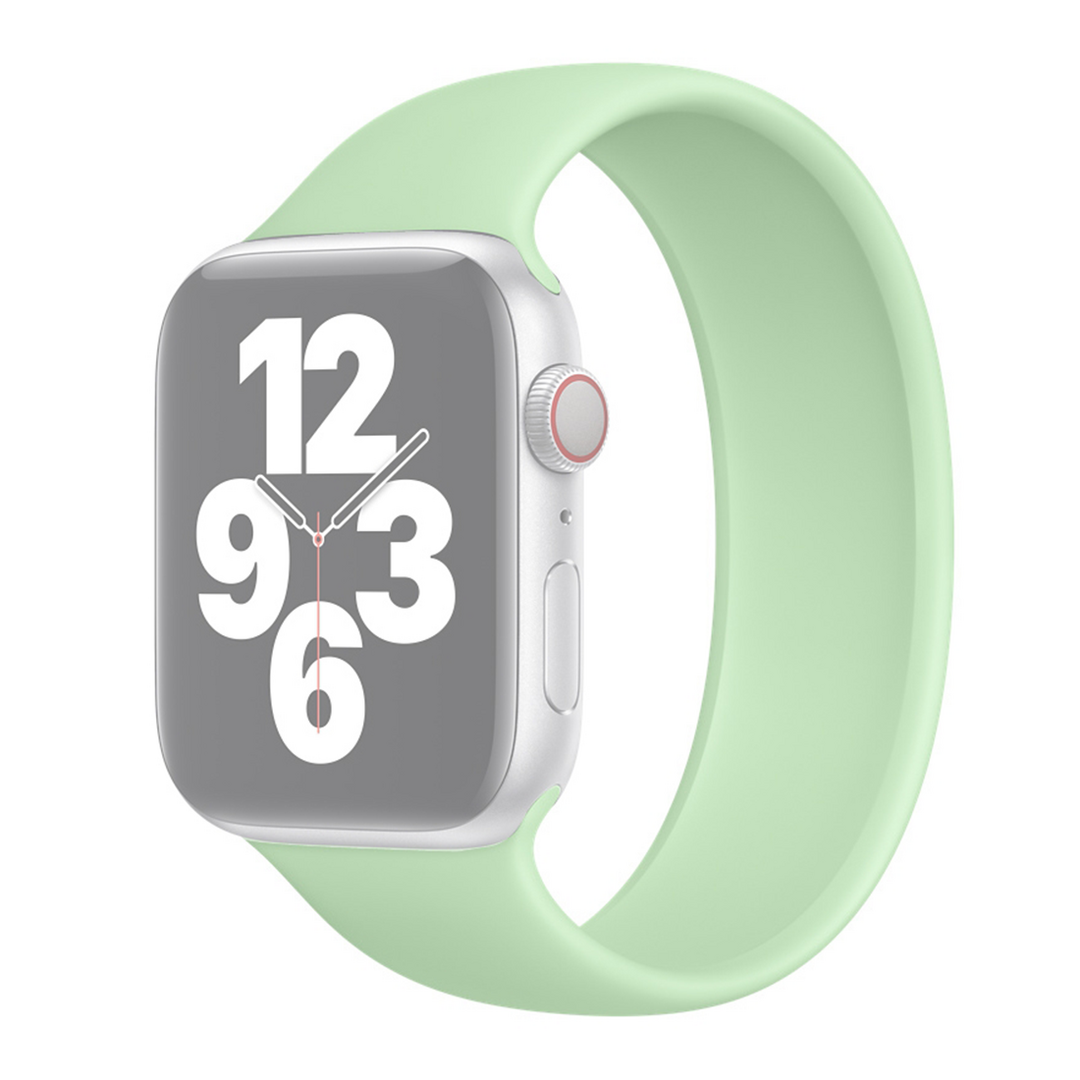 Solo Loop Link series Armband - Gr&ouml;&szlig;e: S - Gr&uuml;n - Geeignet f&uuml;r Apple Watch 38mm / 40mm / 41mm / 42mm