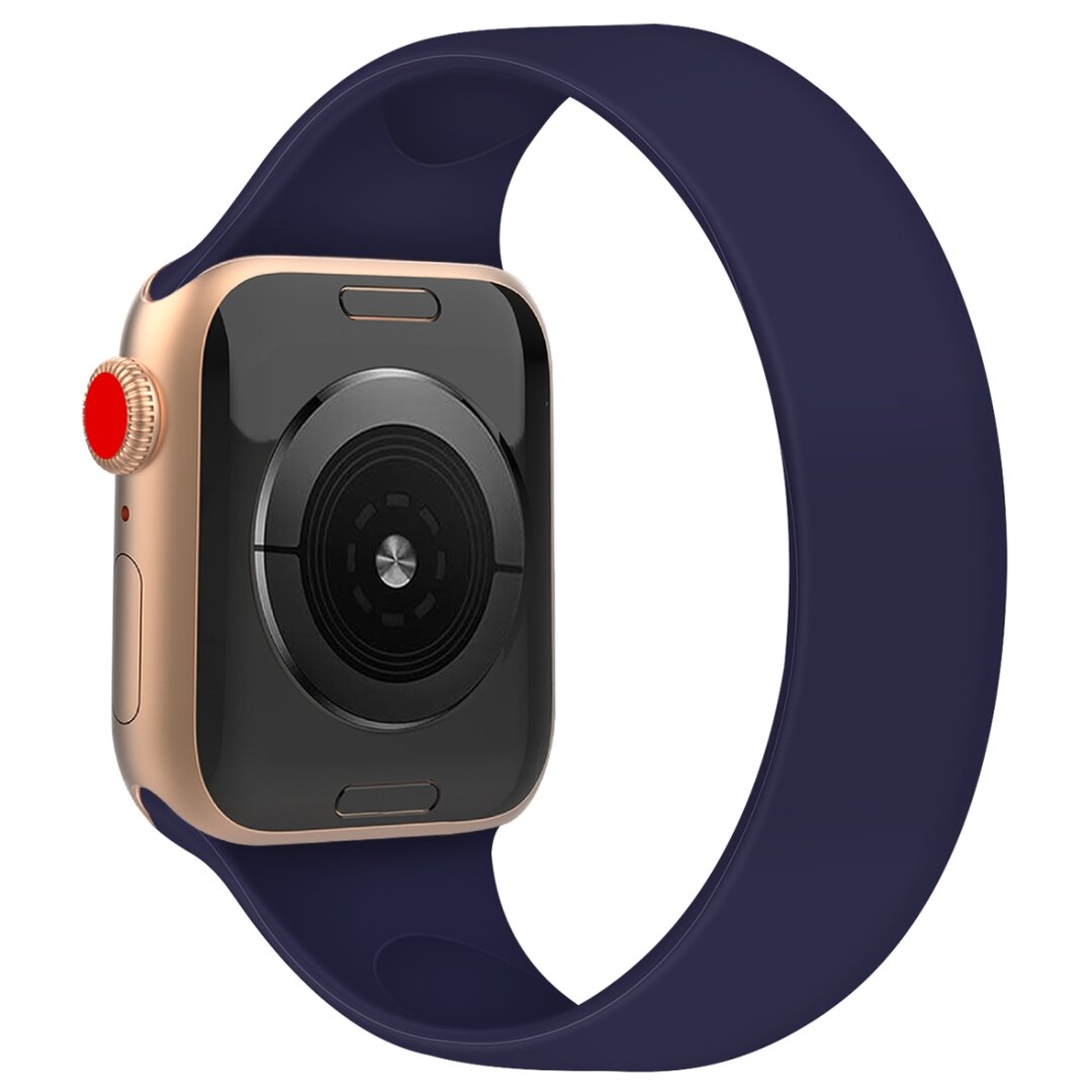 Solo Loop Link series Armband - Gr&ouml;&szlig;e: S - Saphirblau - Geeignet f&uuml;r Apple Watch 38mm / 40mm / 41mm / 42mm