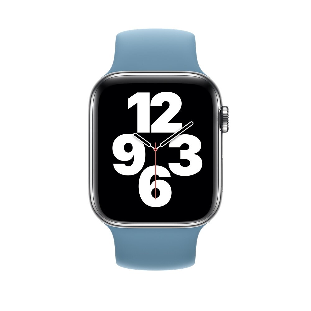 Solo Loop Link series Armband - Gr&ouml;&szlig;e: L - Blau - Geeignet f&uuml;r Apple Watch 38mm / 40mm / 41mm / 42mm