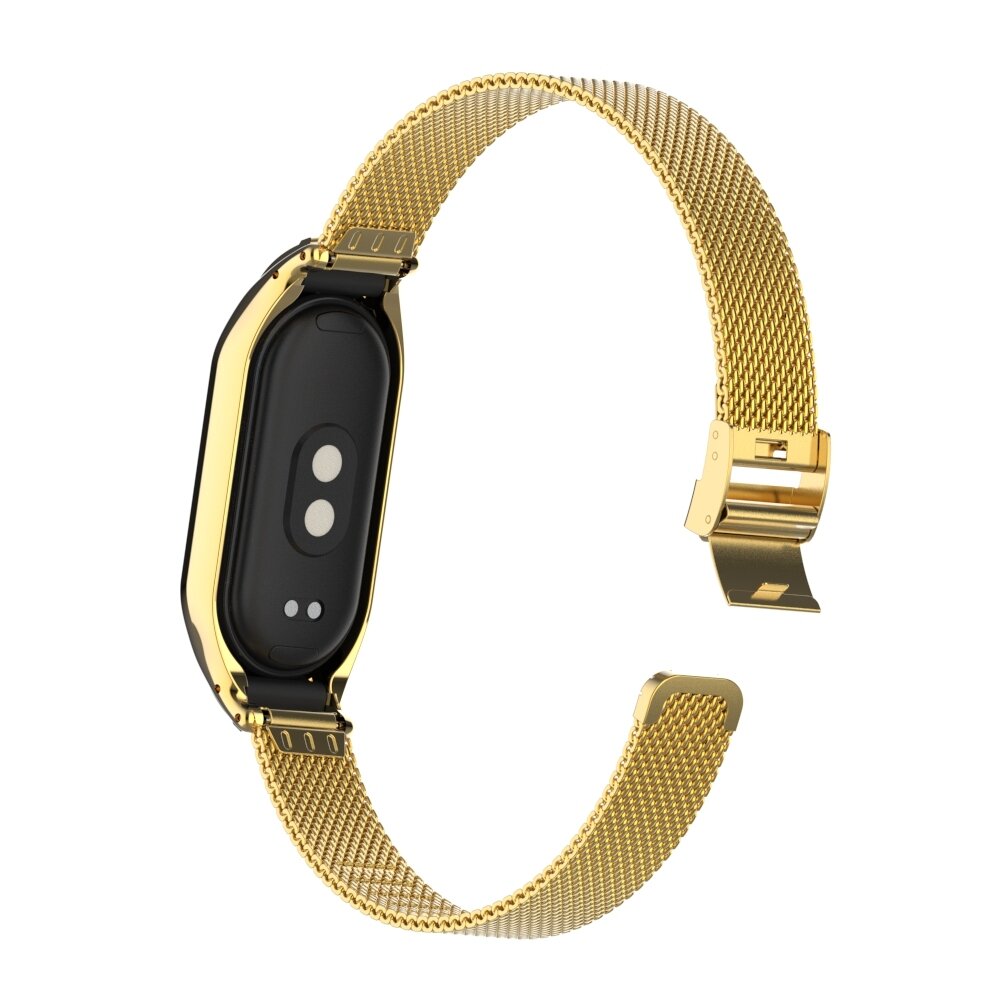 Milanaise Band mit Geh&auml;use - Gold - Xiaomi Smart Band 8 &amp; 9