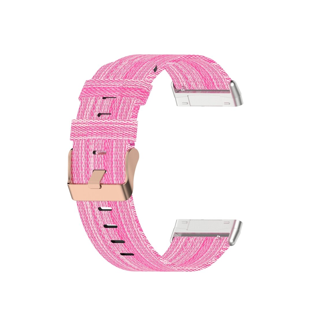 Fitbit Versa 3 &amp; Sense 1 - Canvas Armband - Rosa