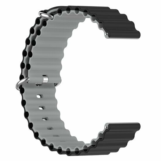 Garmin Forerunner 55 / 245 / 645 - Ocean Style Armband - Schwarz / grau