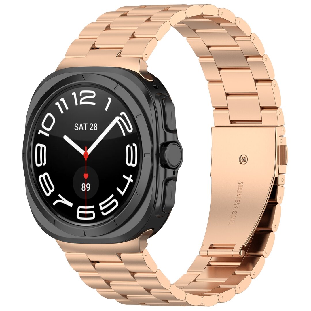 Stahlgliederband - Ros&eacute;gold - Samsung Galaxy Watch Ultra 47mm