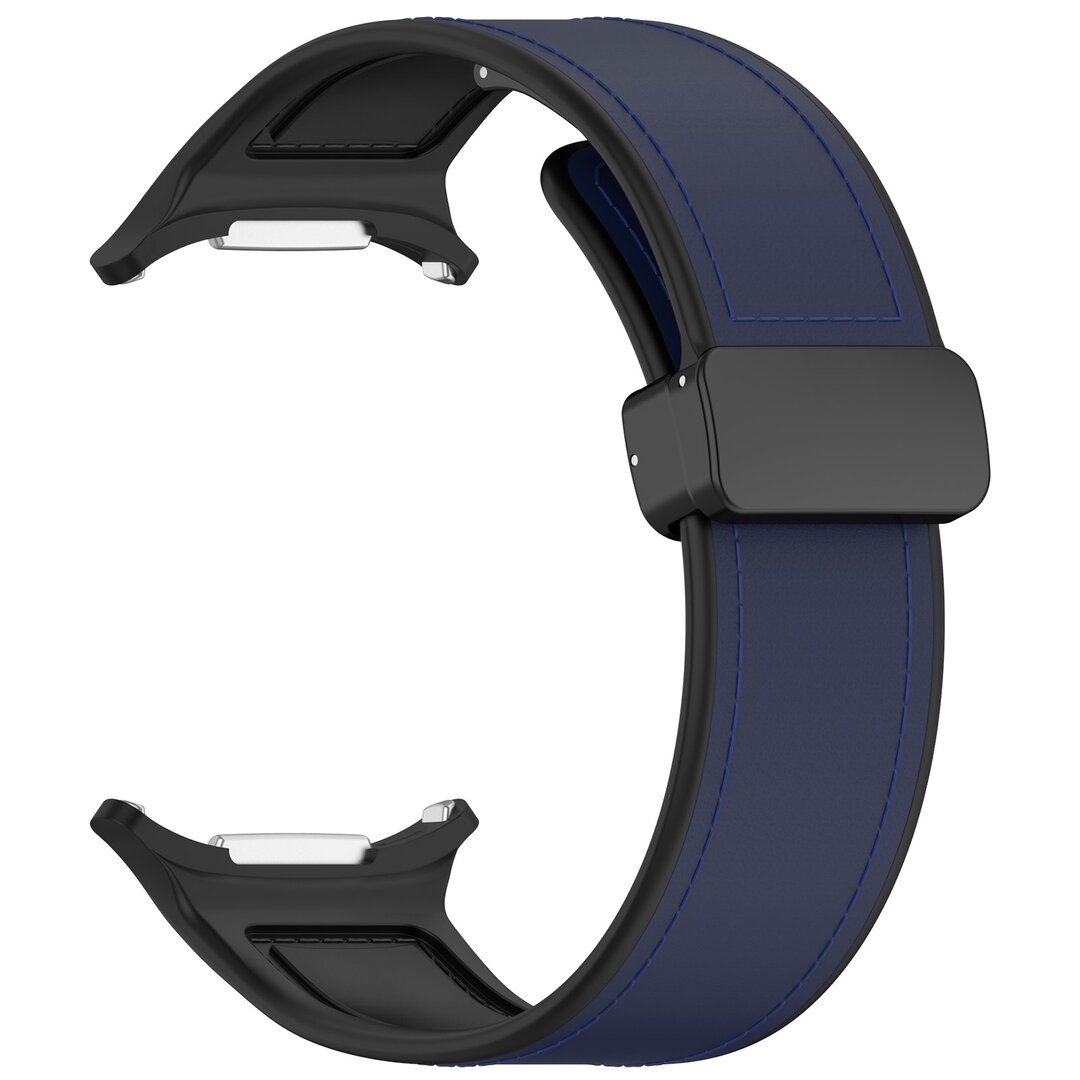 Hybrid Leder + Silikonband - Dunkelblau - Samsung Galaxy Watch Ultra 47mm