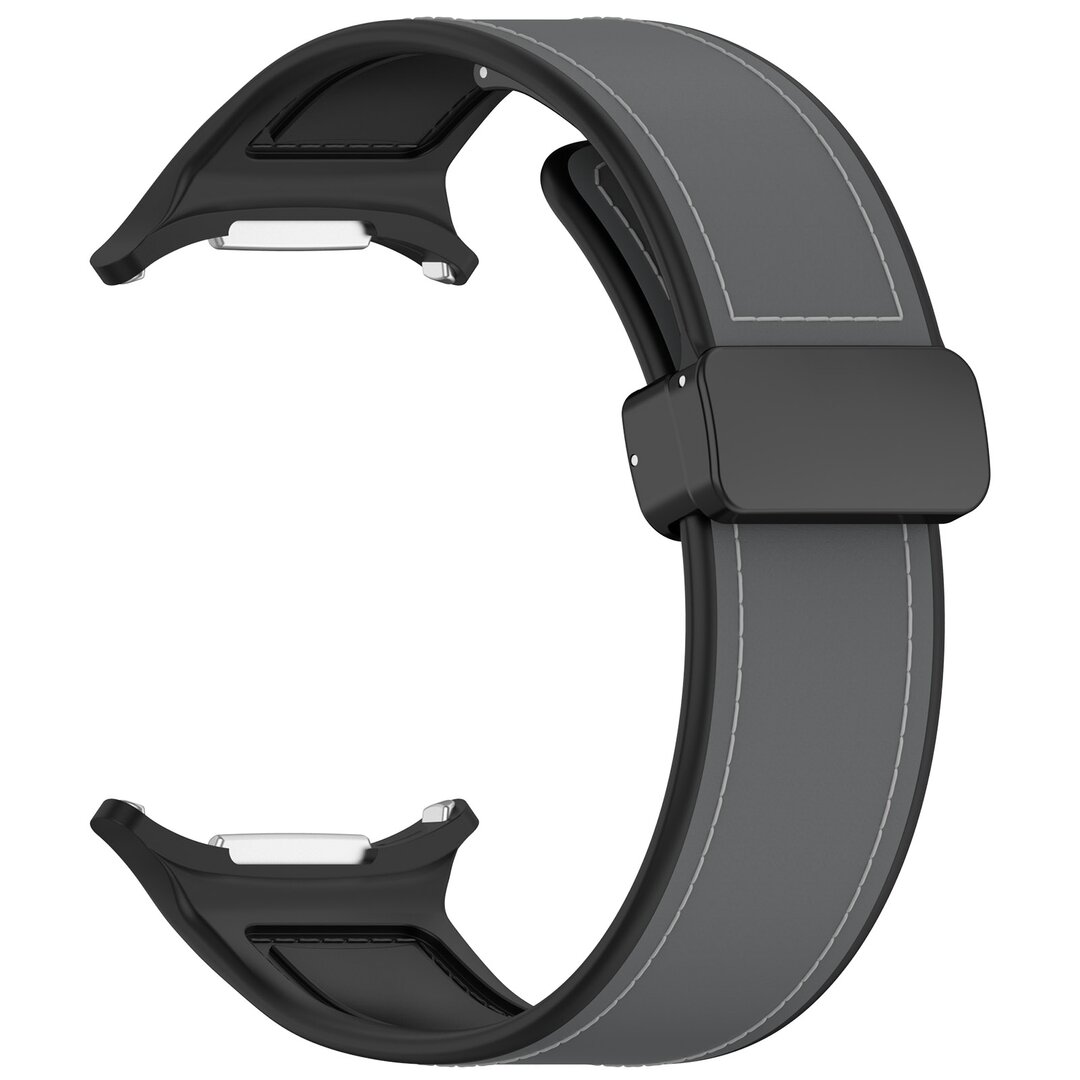 Hybrid Leder + Silikonband - Grau - Samsung Galaxy Watch Ultra 47mm