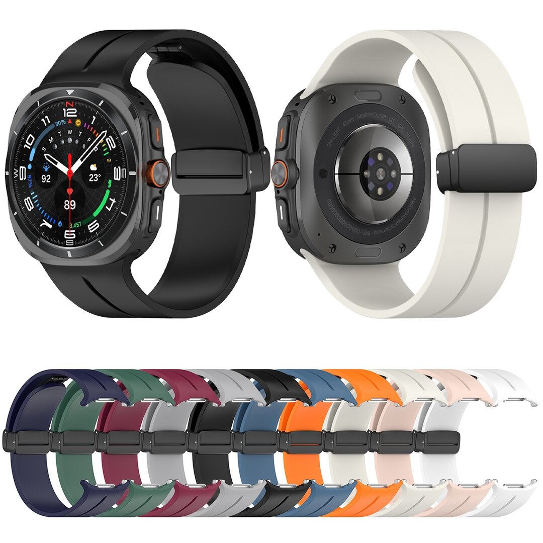 D-Buckle-Sportarmband - Weinrot - Samsung Galaxy Watch Ultra 47mm