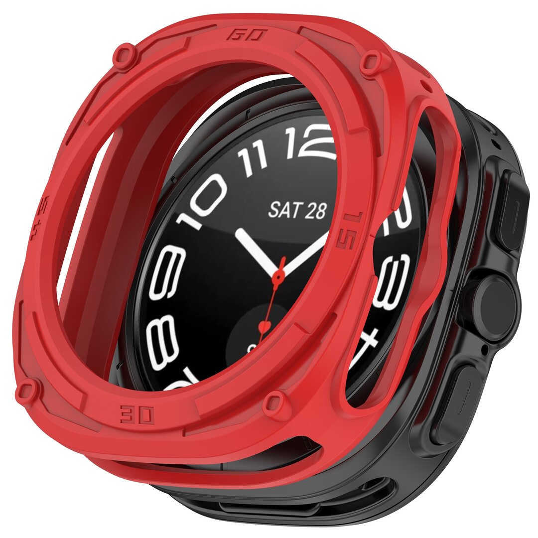 TPU Armour Geh&auml;use (offene Vorderseite) - Rot - Samsung Galaxy Watch Ultra 47mm