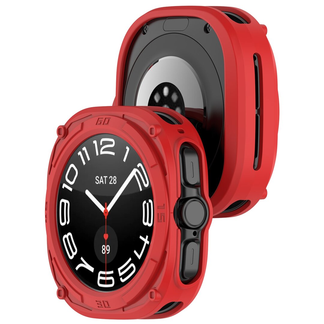 TPU Armour Geh&auml;use (offene Vorderseite) - Rot - Samsung Galaxy Watch Ultra 47mm