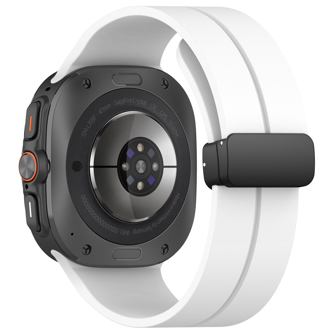 D-Buckle Sportarmband - Wei&szlig; - Samsung Galaxy Watch Ultra 47mm