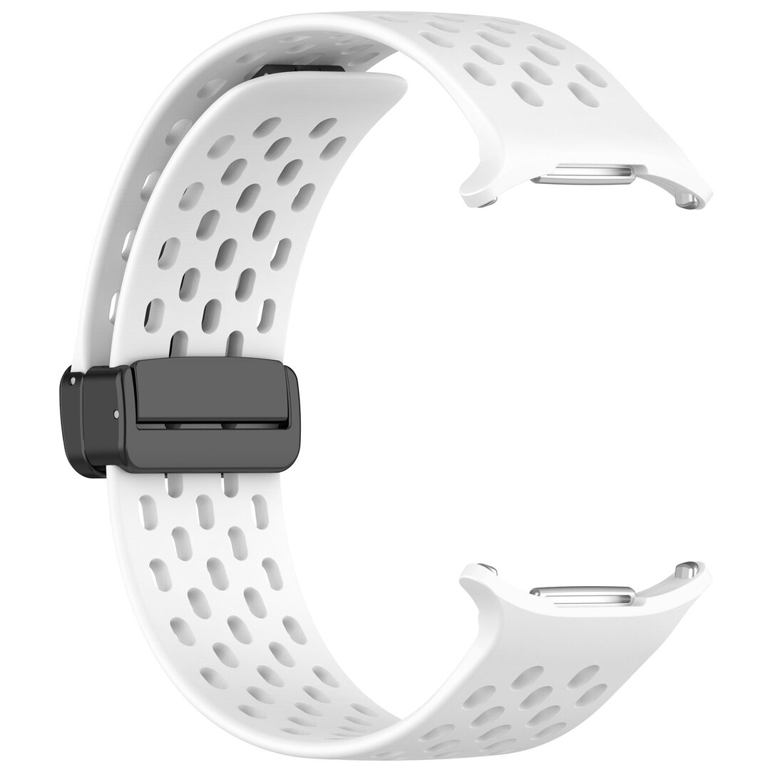 D-Buckle Silikon-Sportband - Wei&szlig; - Samsung Galaxy Watch Ultra 47mm