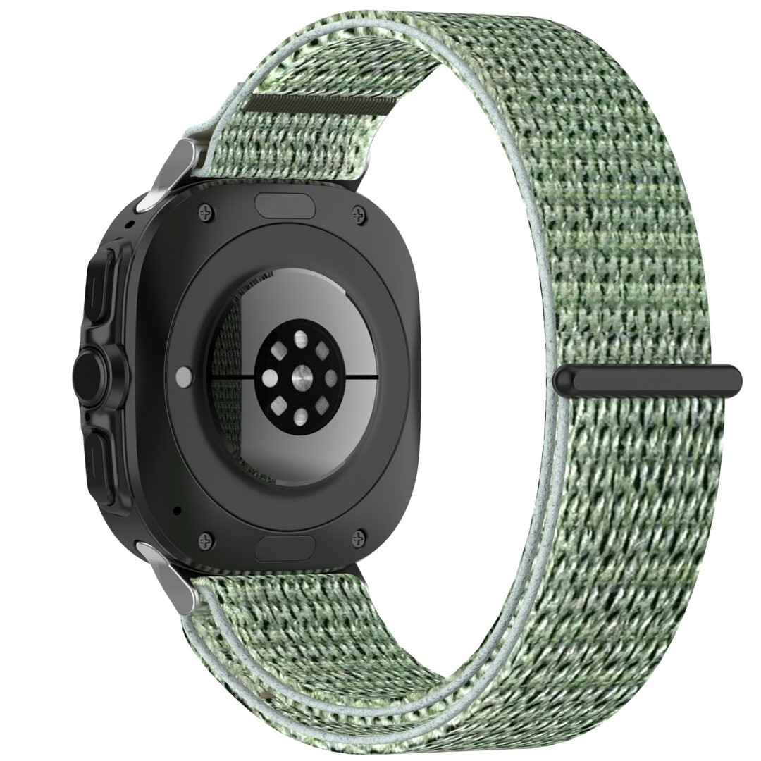 Nylon Sport Looparmband - Hellgr&uuml;n - Samsung Galaxy Watch Ultra 47mm