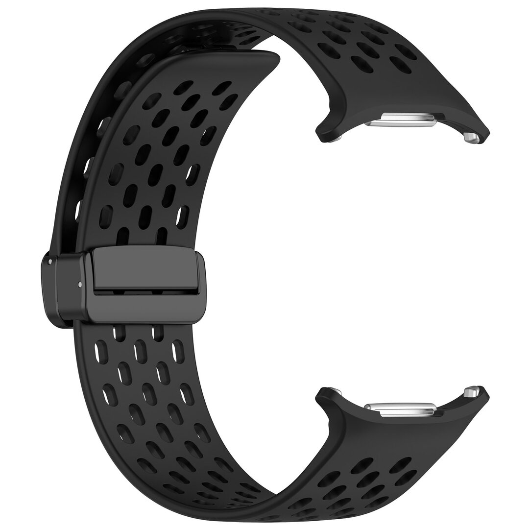 D-Buckle Silikon-Sportband - Schwarz - Samsung Galaxy Watch Ultra 47mm