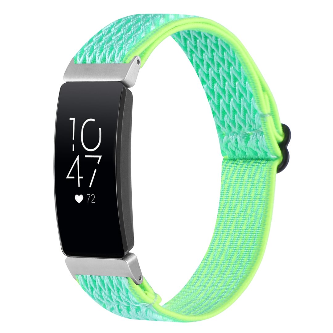 FitBit Inspire 2 &amp; Ace 3 Elastisches Solo-Schleifen-Nylonband - Mintgr&uuml;n
