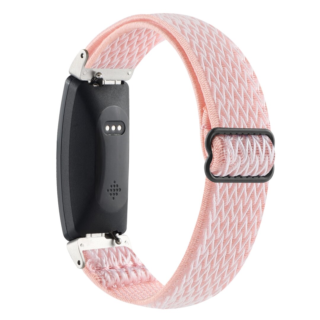 FitBit Inspire 2 &amp; Ace 3 Elastisches Solo-Schleifen-Nylonband - Rosa