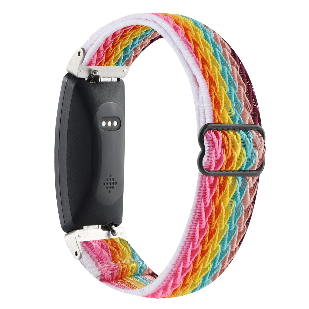 FitBit Inspire 2 &amp; Ace 3 Elastisches Solo-Schleifen-Nylonband - Multicolour