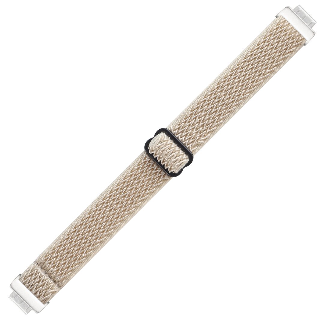 FitBit Inspire 2 &amp; Ace 3 Elastisches Solo-Schleifen-Nylonband - Beige