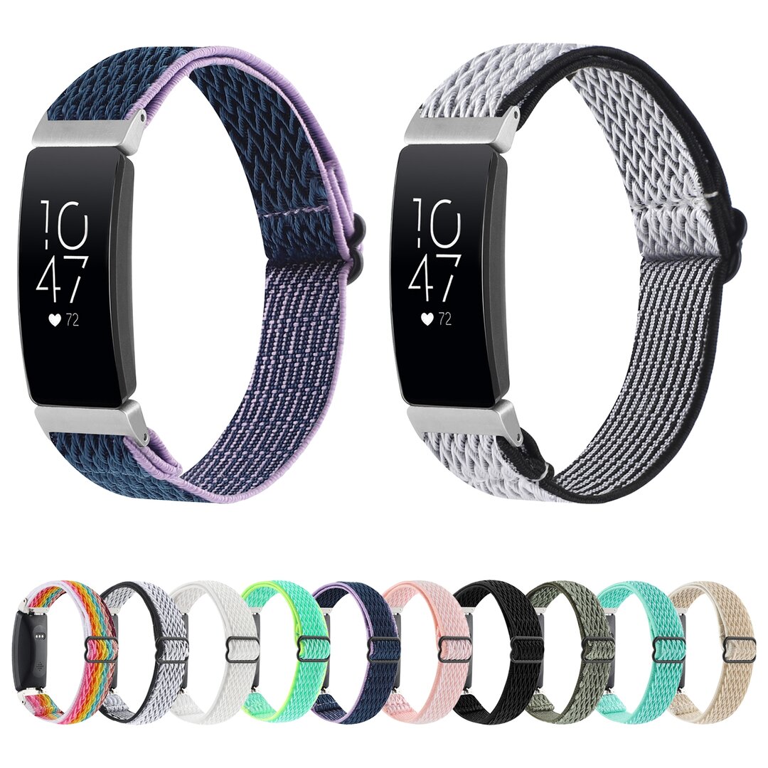FitBit Inspire 2 &amp; Ace 3 Elastisches Solo-Schleifen-Nylonband - Beige