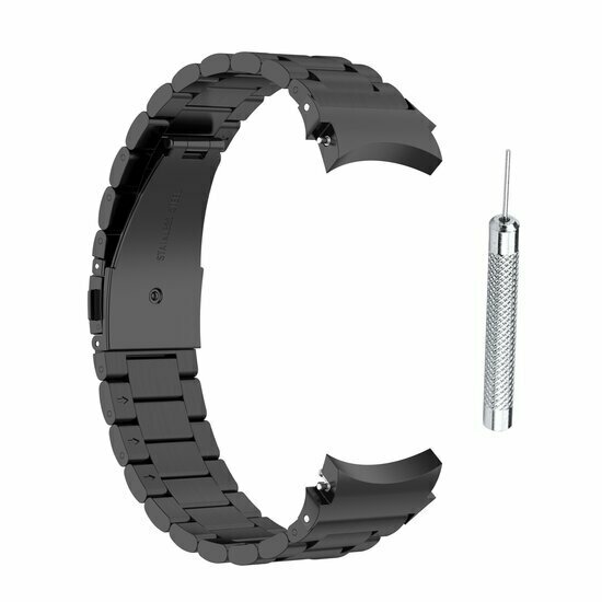 Samsung Galaxy Watch 7 - 40mm / 44mm &amp; Watch FE - Stahlgliederband - Schwarz