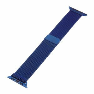 Milanaise-Edelstahlband - Blau - Geeignet f&uuml;r Apple Watch Armband 44mm / 45mm / 46mm / 49mm