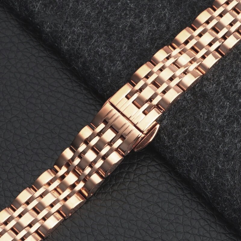 Metallgliederarmband - Rose / Champagner Gold - Garmin Lily 2