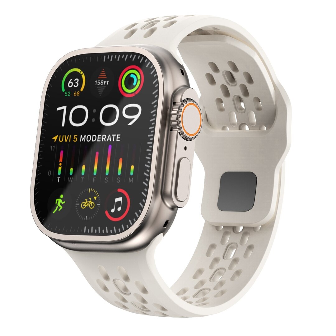 Ultimate Sport Edition Armband - Starlight - Geeignet f&uuml;r Apple Watch 44mm / 45mm / 46mm / 49mm