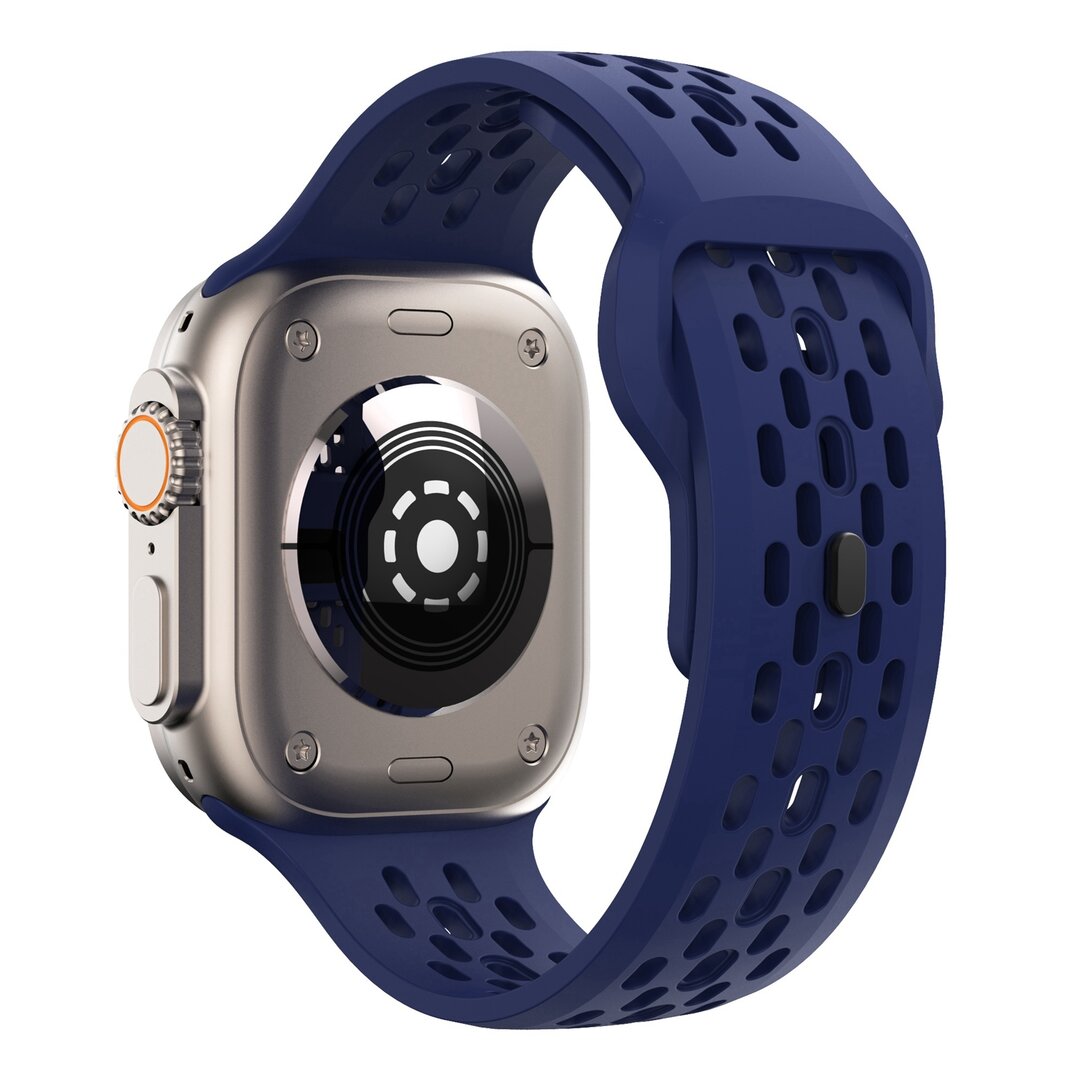 Ultimate Sport Edition Armband - Dunkelblau - Geeignet f&uuml;r Apple Watch 44mm / 45mm / 46mm / 49mm