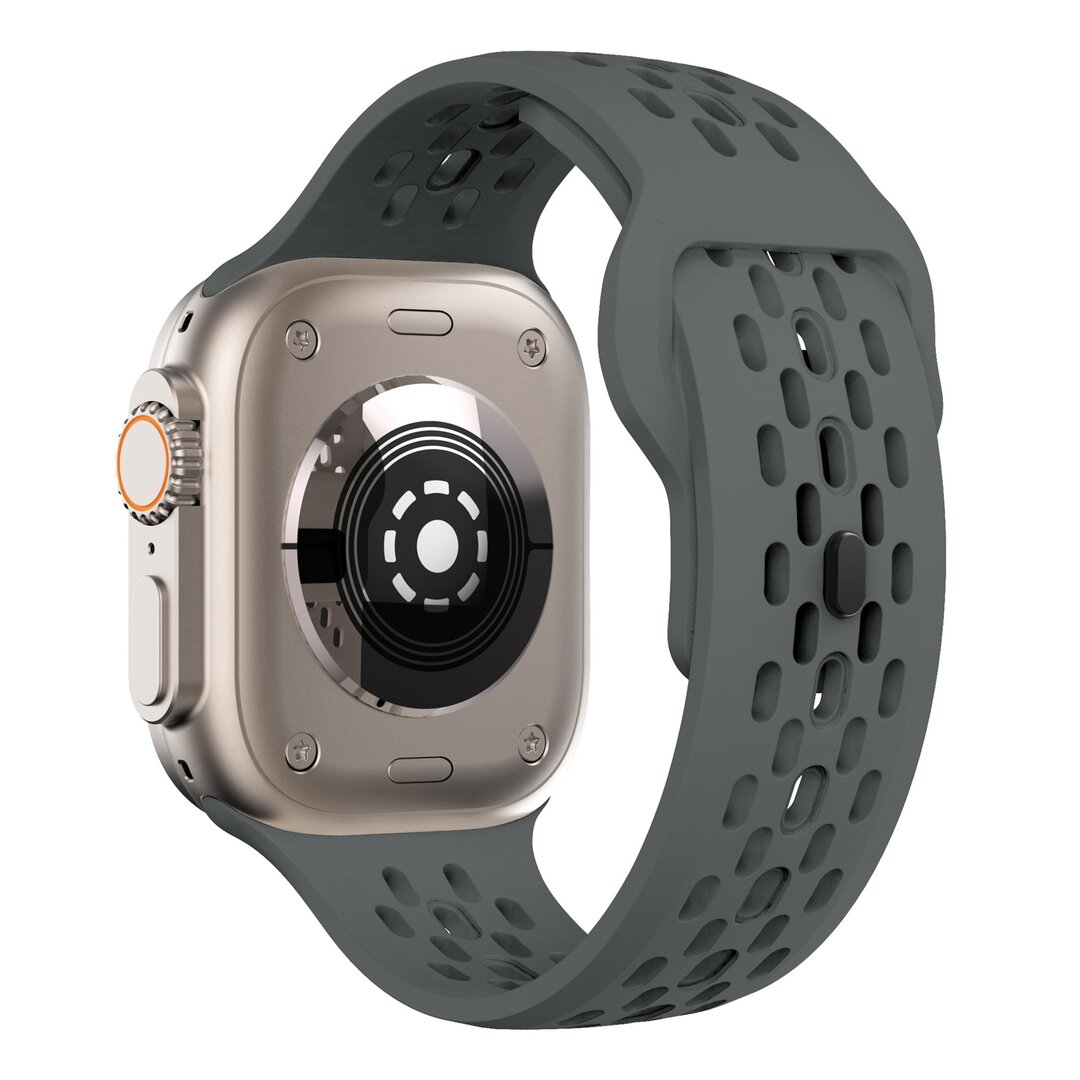 Ultimate Sport Edition Armband - Dunkelgrau - Geeignet f&uuml;r Apple Watch 44mm / 45mm / 46mm / 49mm