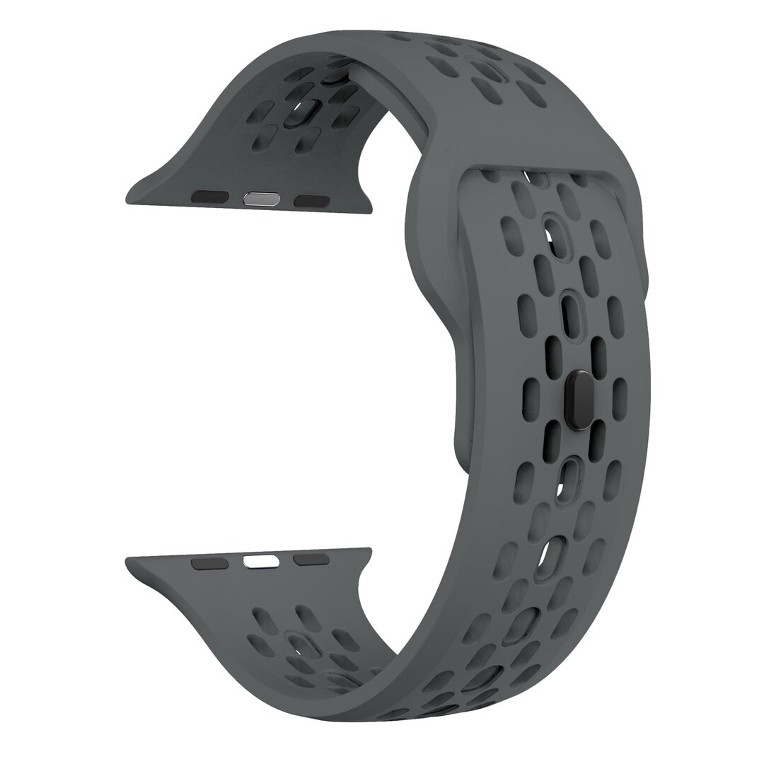 Ultimate Sport Edition Armband - Dunkelgrau - Geeignet f&uuml;r Apple Watch 44mm / 45mm / 46mm / 49mm
