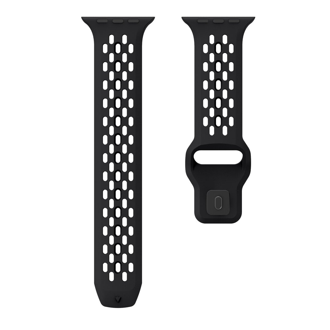 Ultimate Sport Edition Armband - Schwarz - Geeignet f&uuml;r Apple Watch 44mm / 45mm / 46mm / 49mm