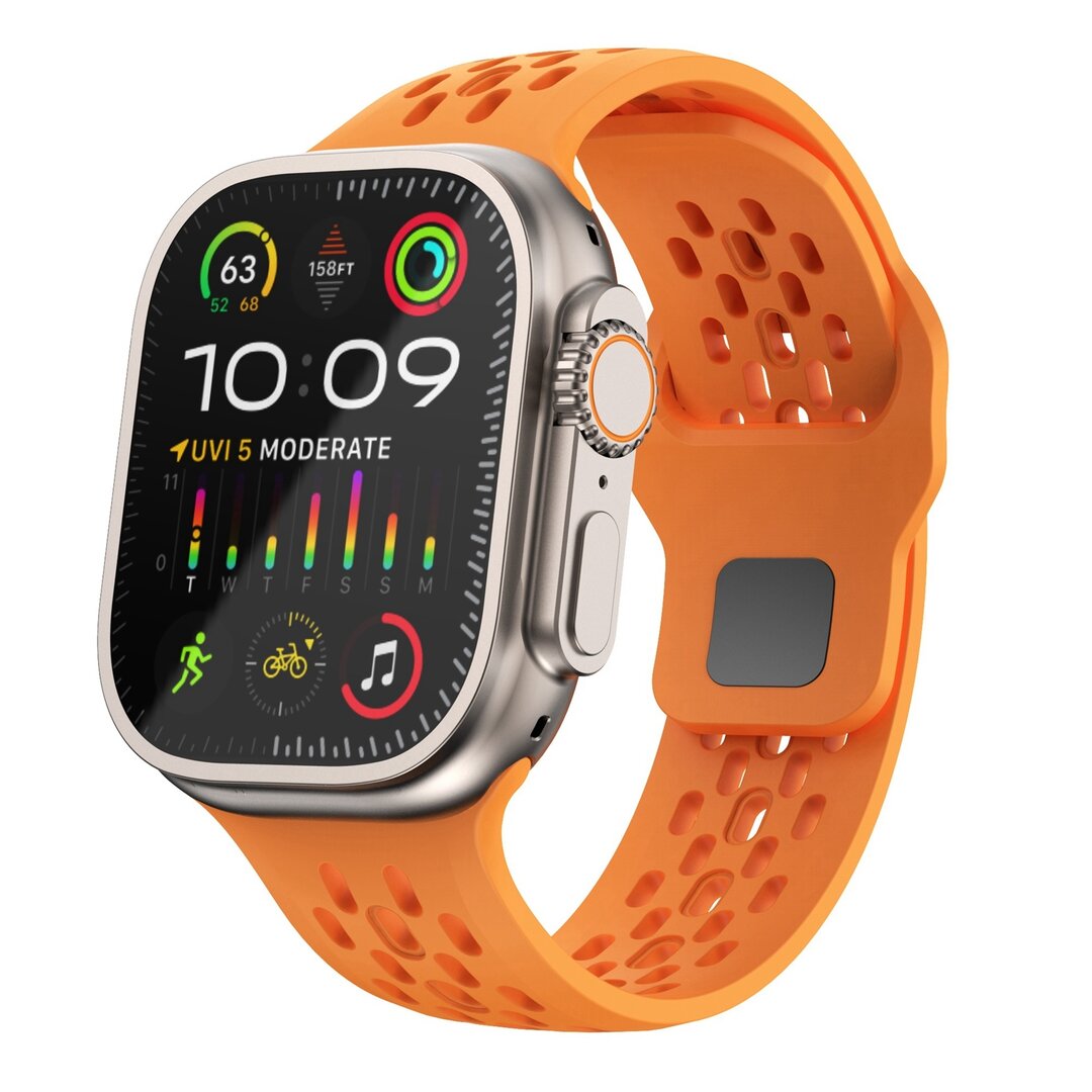 Ultimate Sport Edition Armband - Orange - Geeignet f&uuml;r Apple Watch 44mm / 45mm / 46mm / 49mm