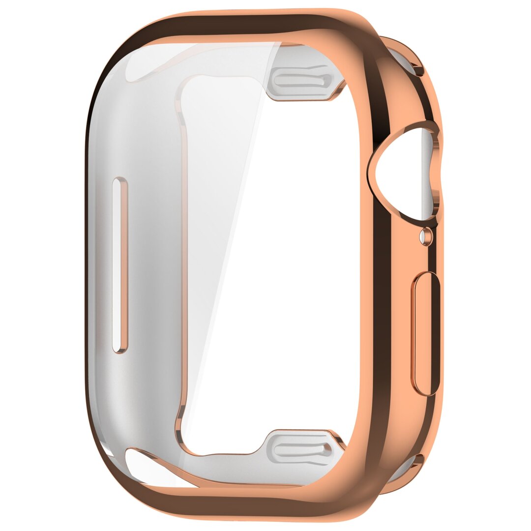 Apple Watch TPU H&uuml;lle - Champagner / Rose Gold - Geeignet f&uuml;r Apple Watch 42mm - Series 10