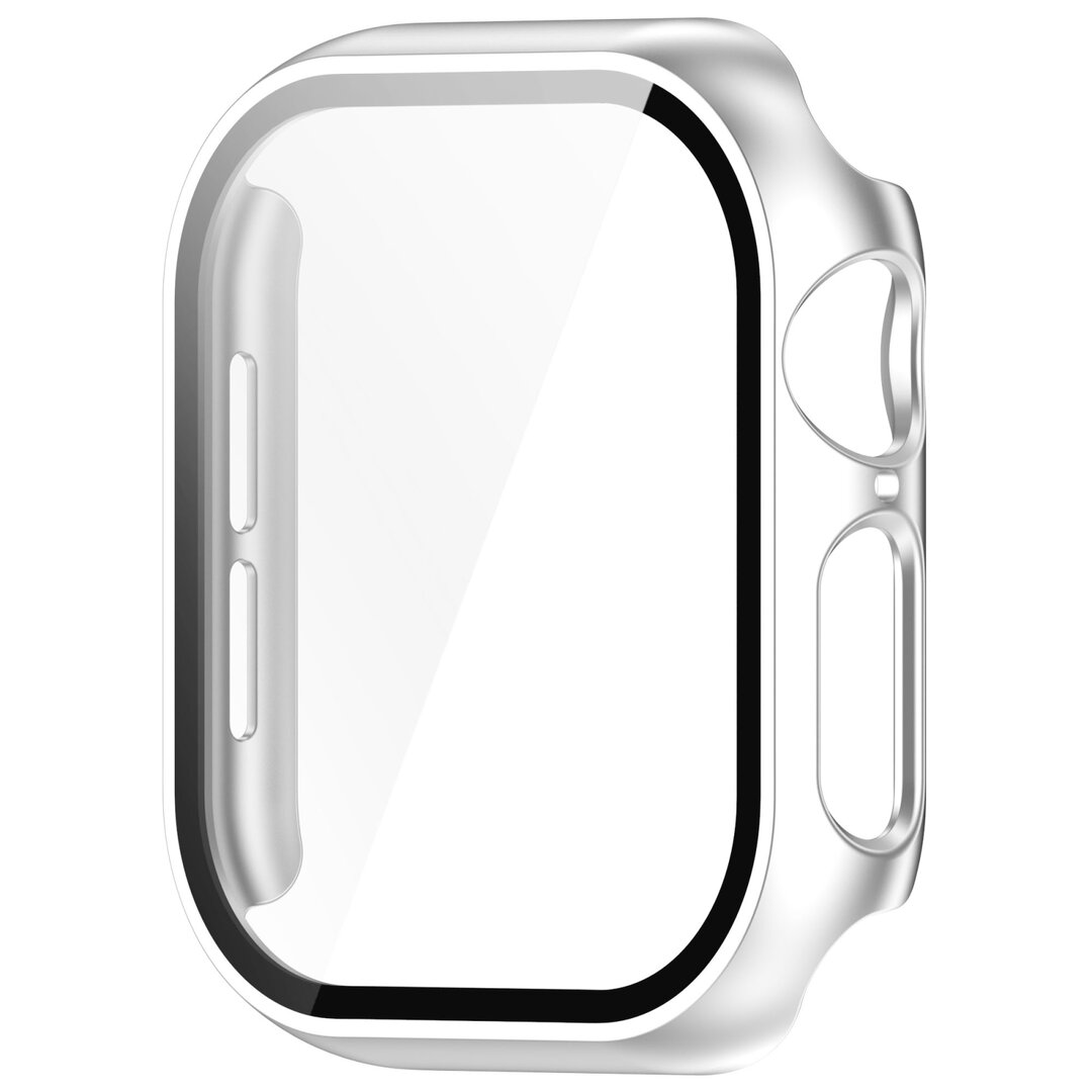 Apple Watch Hardcase Schutzh&uuml;lle &ndash; wasserdicht - Silber - Geeignet f&uuml;r Apple Watch 46mm