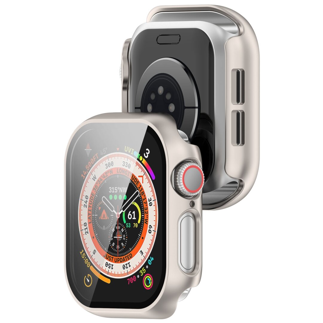 Apple Watch Hardcase Schutzh&uuml;lle &ndash; wasserdicht - Starlight - Geeignet f&uuml;r Apple Watch 46mm