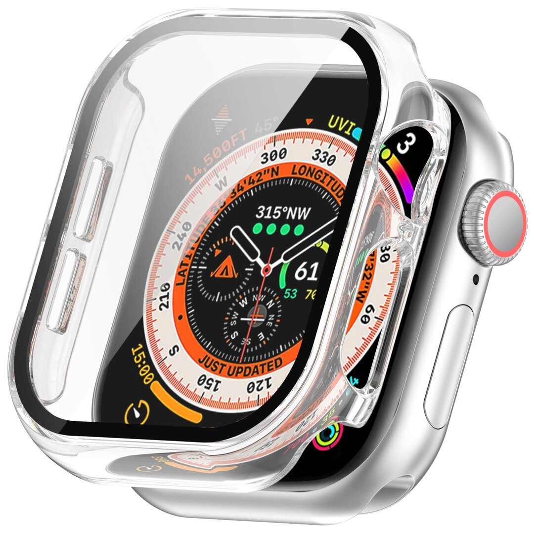 Apple Watch Hardcase Schutzh&uuml;lle &ndash; wasserdicht - Transparent - Geeignet f&uuml;r Apple Watch 46mm