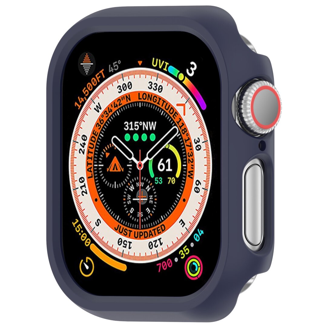 Hartschalengeh&auml;use 46mm (offene Vorderseite) - Dunkelblau - Geeignet f&uuml;r Apple Watch 46mm