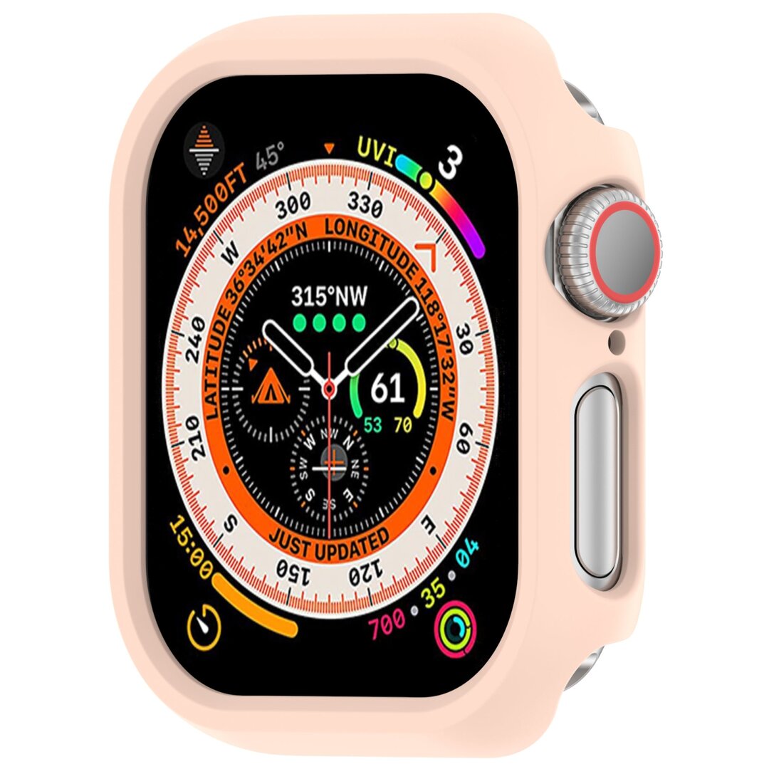 Hartschalengeh&auml;use 46mm (offene Vorderseite) - Hellrosa - Geeignet f&uuml;r Apple Watch 46mm