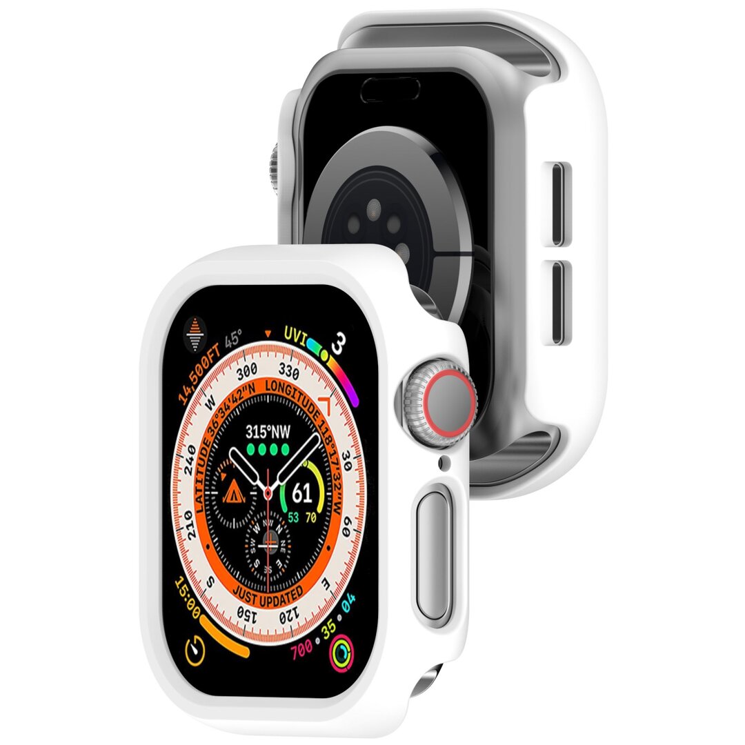 Hartschalengeh&auml;use 46mm (offene Vorderseite) - Wei&szlig; - Geeignet f&uuml;r Apple Watch 46mm