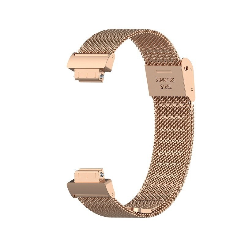 Fitbit Inspire 3 - Milanaise-Band mit Schnallenverschluss - Ros&eacute;gold