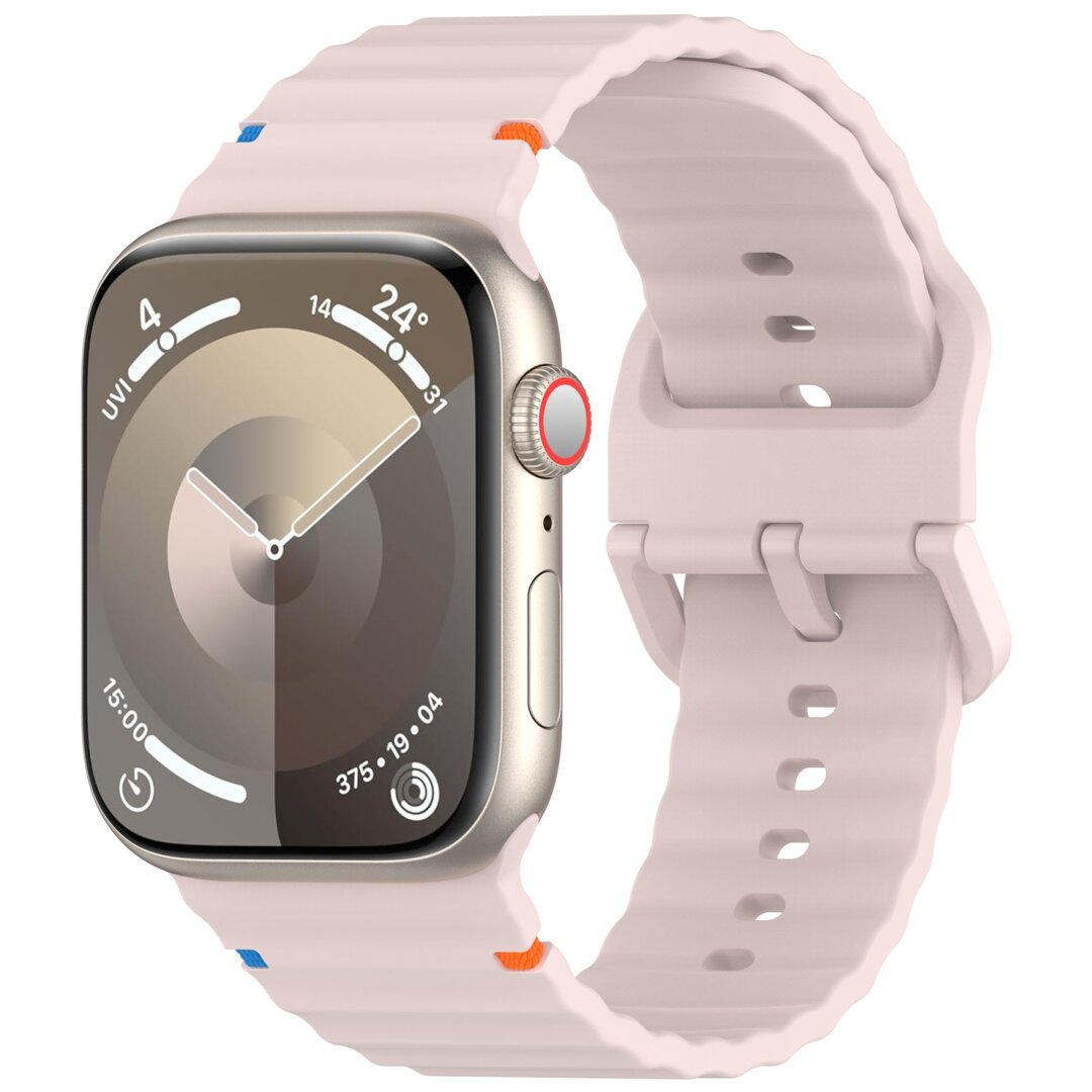 Wave Sportband - Pink - Geeignet f&uuml;r Apple Watch 38mm / 40mm / 41mm / 42mm