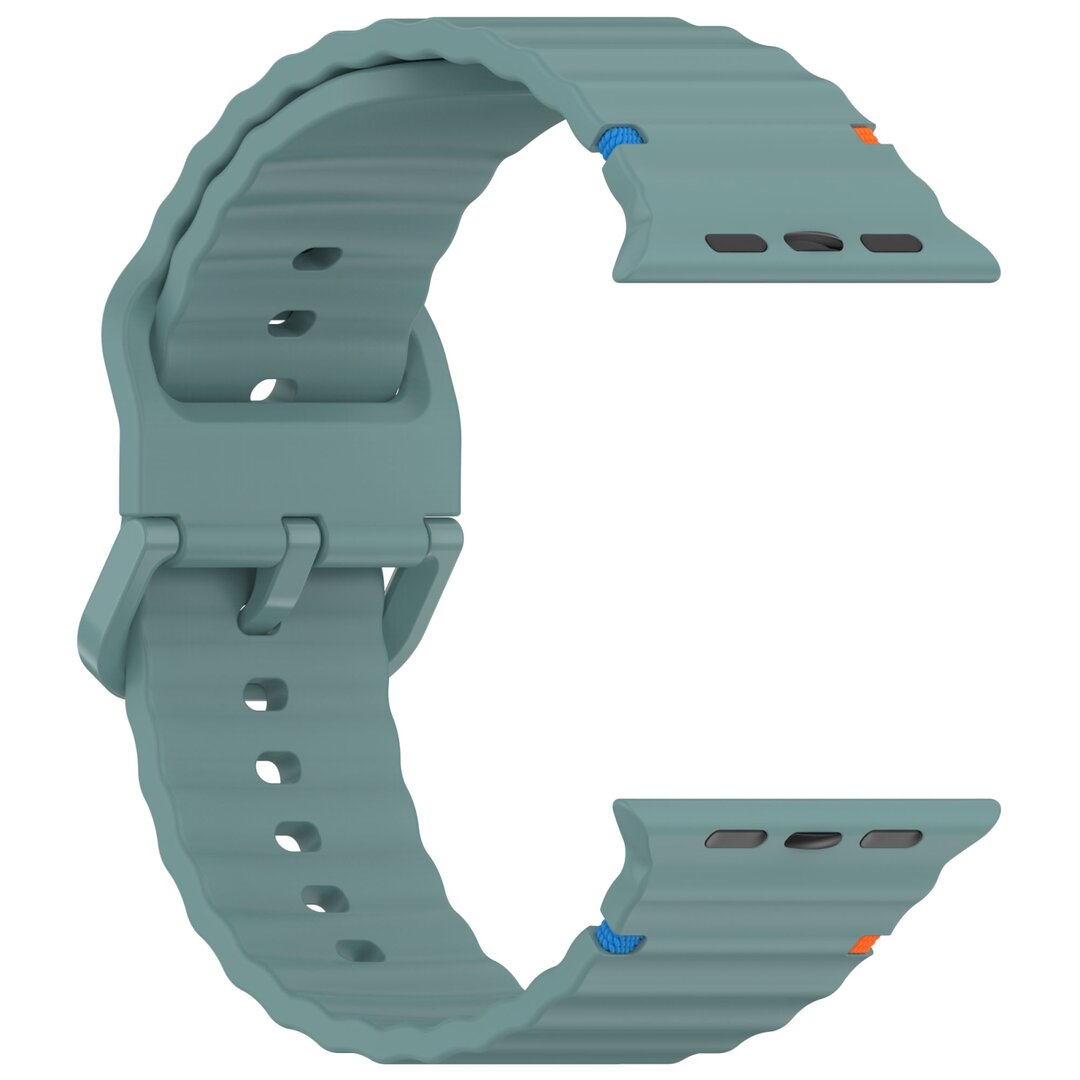 Wave Sportband - Tannengr&uuml;n - Geeignet f&uuml;r Apple Watch 44mm / 45mm / 46mm / 49mm