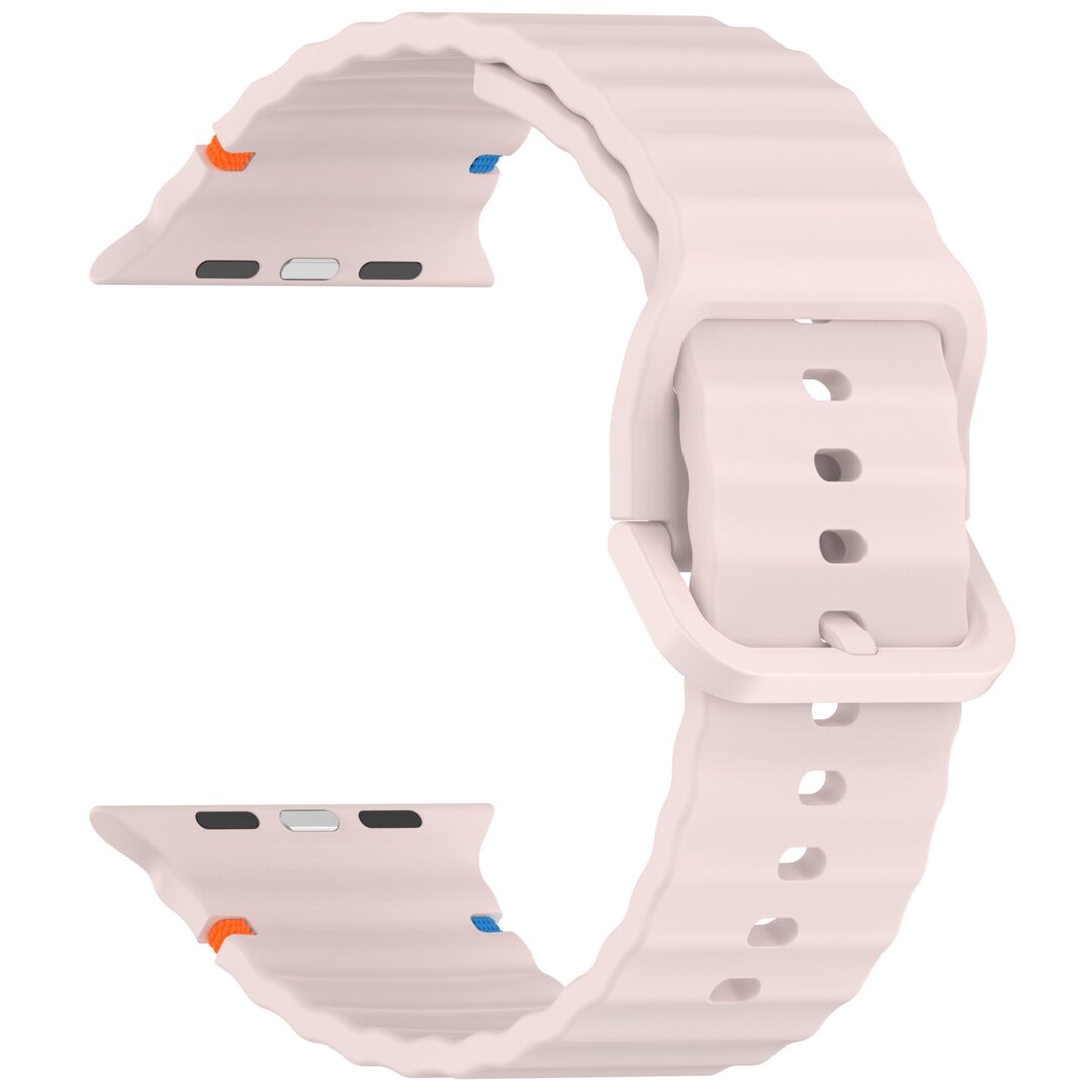 Wave Sportband - Pink - Geeignet f&uuml;r Apple Watch 44mm / 45mm / 46mm / 49mm