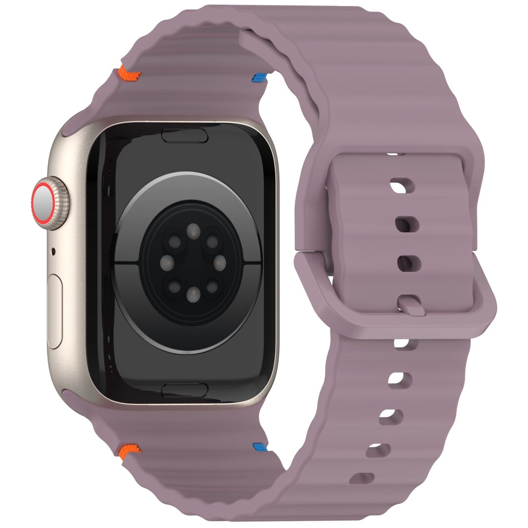Wave Sportband - Soft Purple - Geeignet f&uuml;r Apple Watch 44mm / 45mm / 46mm / 49mm