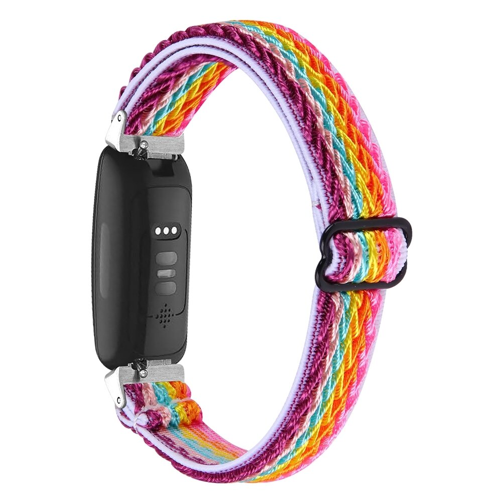 Fitbit Inspire 3 &ndash; Elastisches Solo Loop Nylonarmband - Multicolour