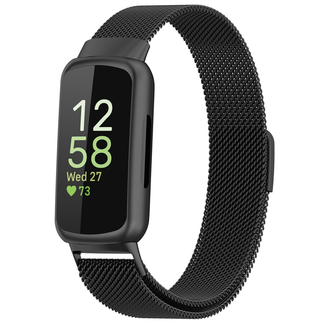 Fitbit Inspire 3 - Milanaise Armband - Schwarz