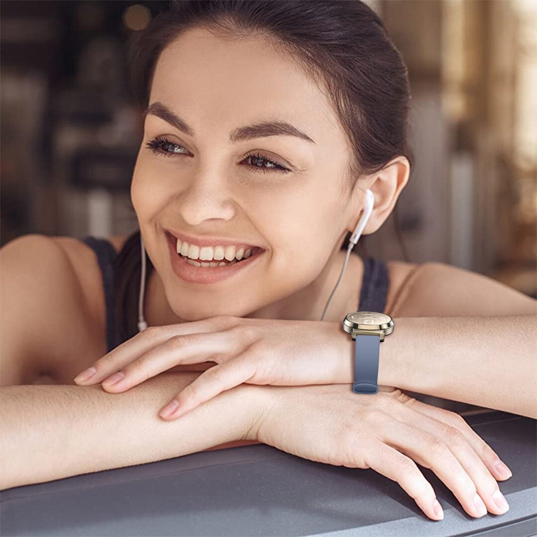 Silikonarmband - Blau-grau - Garmin Lily 2