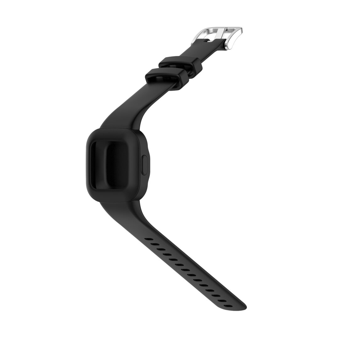 Silikon einfarbig - Schwarz - Garmin Vivofit Junior 3